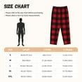thumbnail image 2 of Pajama Pants Women, Red Black Twill Stripe Plaid Sweatpants Soft Sleep Lounge Pants, Casual PJ Bottoms Pants with Pockets, 2 of 5