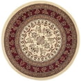 thumbnail image 2 of SAFAVIEH Lyndhurst Isadora Traditional Bordered Area Rug, Ivory/Red, 5'3" x 5'3" Round, 2 of 6
