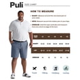 thumbnail image 7 of PULI Men’s Big & Tall Golf Shorts 10" Inseam Stretch Quick Dry Waterproof Lightweight Hiking Casual Shorts, 7 of 7
