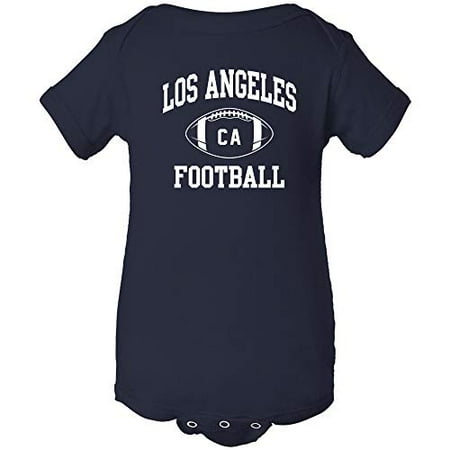 

Los Angeles Classic Football Arch - American Football Team Sports Infant Creeper - 18 Month - Navy w/White Print