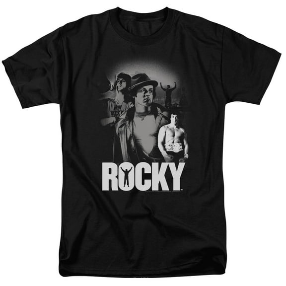 MGM Rocky Making Of A Champ Mens Short Sleeve Shirt BLACK