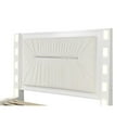 thumbnail image 3 of Coco Queen 5 Pc LED Bedroom Set Made with Wood in Milky White, 3 of 16