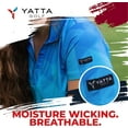 thumbnail image 3 of Yatta Golf Womens Standout Performance Short Sleeve Golf Polo Shirt (Baby Fade, Medium), 3 of 4