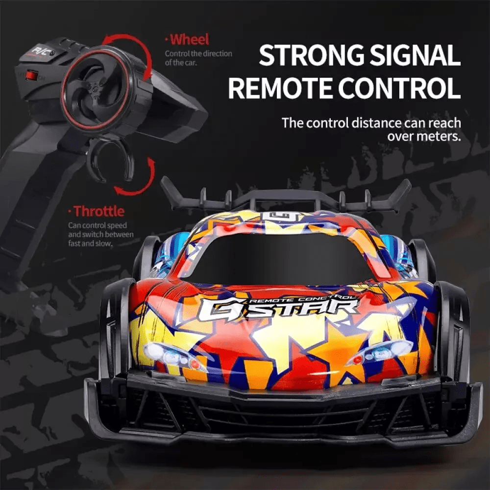 RC Drift Car 1:24 Remote Control Car 4WD Drift RC Cars 2.4Ghz High Speed RC Vehicle with LED Lights Racing Toy Cars