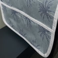 thumbnail image 3 of Exotic Microwave Oven Cover, Natural Theme Tropical Palm Trees Pattern Along Aloha Writing Print, Water Resistant Organizer with Pockets for Kitchen, 36" x 12", Slate Blue and Pale Teal, by Ambesonne, 3 of 4