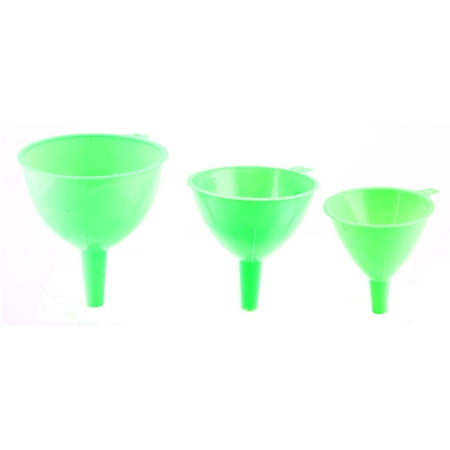 - Plastic Kitchen Transfer Oil Water Vinegar Liquid Filter Funnel Green 3 in 1