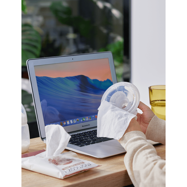 Momcozy Natural Breast Pump Wipes (3 Pack) in White