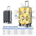 thumbnail image 6 of Balery Luggage Cover Garden Honeybee Gnomes Print Suitcase Covers for Luggage Elastic Washable Suitcase Protector Fits 18-32 Inch Luggage-X-Large, 6 of 9