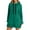 33#Green, variant on The Warmy Oversized Hoodie Dress, Warmy Hoodie Women's Casual Pullover Split Hem Drawstring Long Sweatshirt Green XL