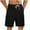 Black, variant on Havenre Men's Faux Linen Shorts Casual Shorts Lightweight Drawstring Elastic Waist Stretch Summer Beach Vacation Shorts with Pockets Beige S
