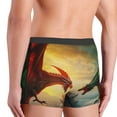 thumbnail image 4 of Bingfone Castle Red Green Sky Dragon Men's Underwear - Casual Stretch Boxer Briefs-Medium, 4 of 7