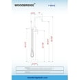 thumbnail image 5 of Woodbridge F-0002 Freestanding Faucet, Chrome Finish, 5 of 7