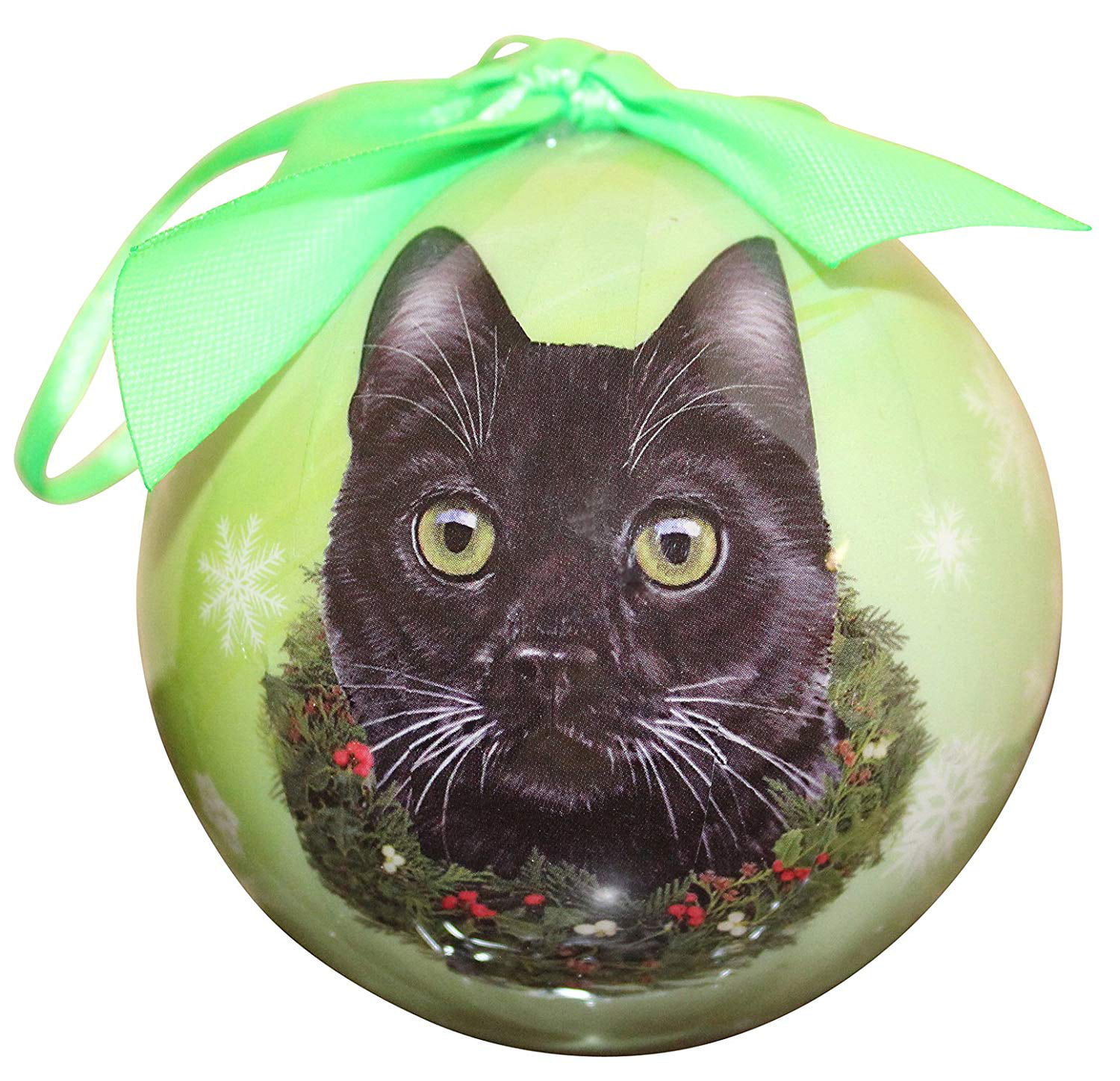black cat ornament