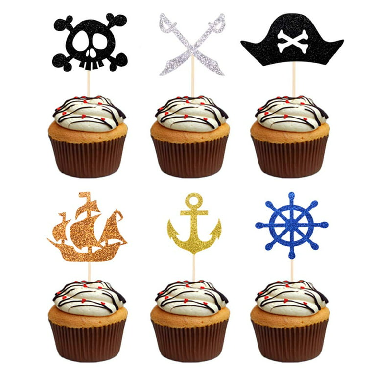 Eiveny Pirate Ship Happy Birthday Topper - child Pirate Themed Party Walmart.com