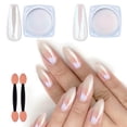 thumbnail image 1 of Polvo de uñas Artdone Chrome White Pearl y Red Pearl, tarros de 2 g, 1 of 7