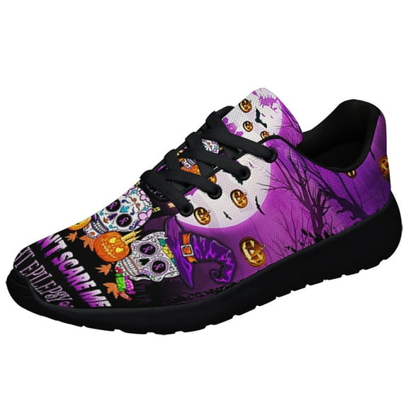 You Can t Scare Me I Fight Epilepsy Shoes Sneakers for Women Men Black Size 3.5