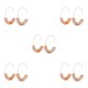thumbnail image 1 of Aretes de estilo simple Sonducket estampado de leopardo rosa amarillo 5piezas CBP234399, 1 of 6