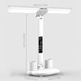 thumbnail image 3 of Multifunctional LED Desk Lamp With Eye Protection Technology, Plug-In Reading Lamp,Foldable,USB Powered,Dimmable Reading Lamp And Pen Holder,White, 3 of 5