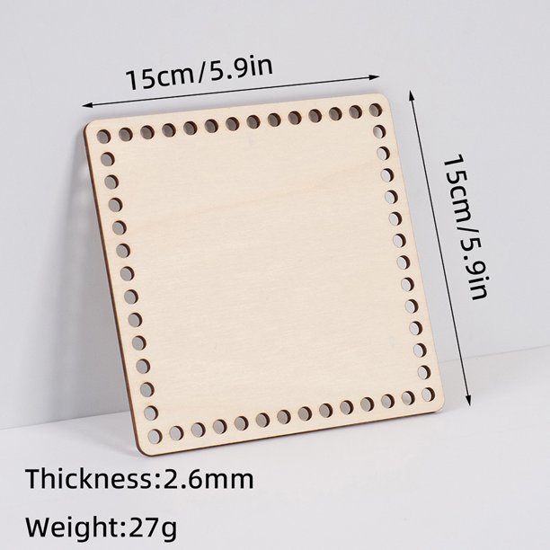 Base hueca de madera para bolso redondo de punto - Ayuda para hacer bolsos de crochet con estructura hueca, tabla de soporte ligera para proyectos de manualidades