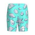 thumbnail image 2 of Haiem Seashell And Starfish Men's Pajama Short with Soft Woven Cotton Elastic Waistband Sleep Short-3X-Large, 2 of 9