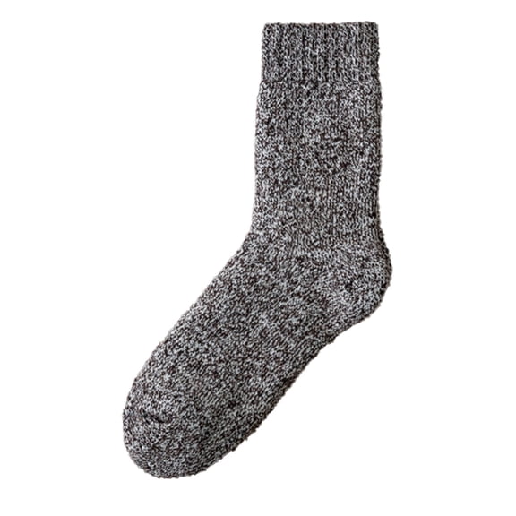 Tiqkatyck Ankle Socks Clearance, Winter Solid Thicked Thermal Socks Plush Medium Tube Sweat Absorbing Pure Cotton Socks Compression Socks for Women Crew Socks for Women Coffee One Size