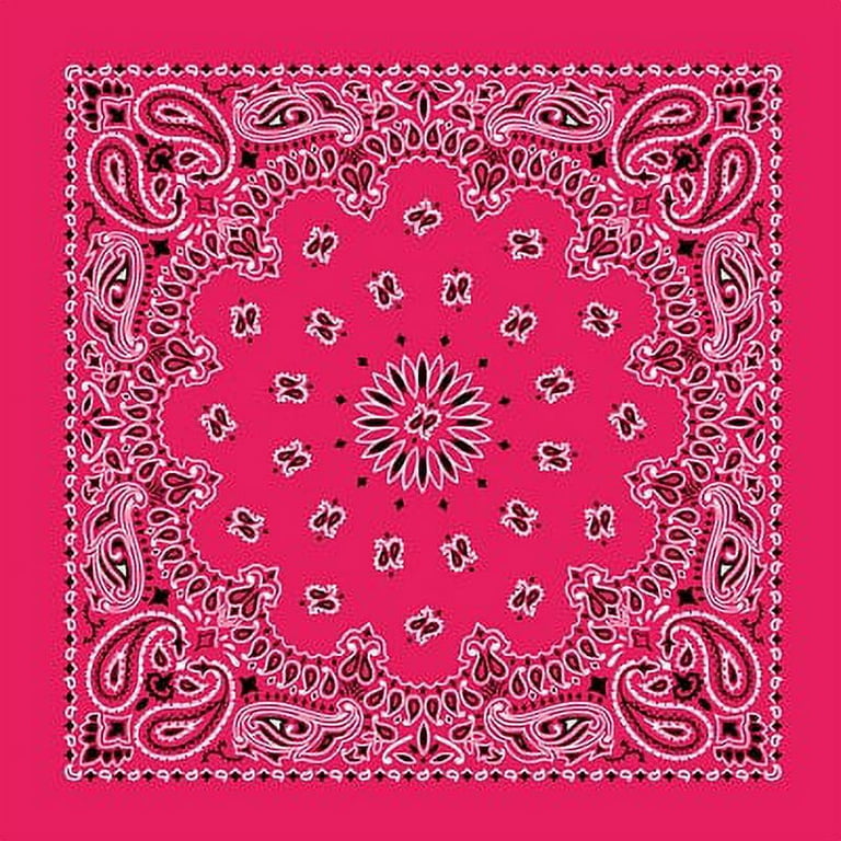 Pink Bandana Paisley Print Heat Transfer Vinyl easy Mask Transfer Tape  Included or Orcale 651 Permanent Outdoor Vinyl 