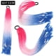 thumbnail image 1 of Zhuge 2 piezas de extensiones de cabello trenzado de colores, accesorios para extensiones de cabello trenzado con bandas de goma sintéticas para mujeres, W, 1 of 2