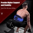 thumbnail image 4 of Cinturón de levantamiento de pesas para entrenamiento físico en gimnasio - Cinturón doble acolchado de nailon con soporte lumbar para culturismo, entrenamiento funcional, levantamiento de pesas,, 4 of 8