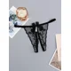 thumbnail image 5 of 4 tangas sexys con lazo decorativo, tirantes finos sin entrepierna, estampado floral de rosas, lencería íntima para mujer., 5 of 5
