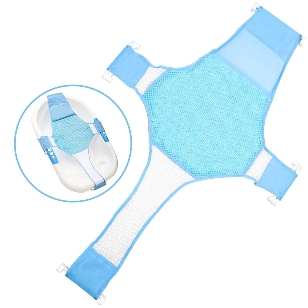 Newborn Baby Bath Seat Support Net Bathtub Sling Shower Mesh Bathing
