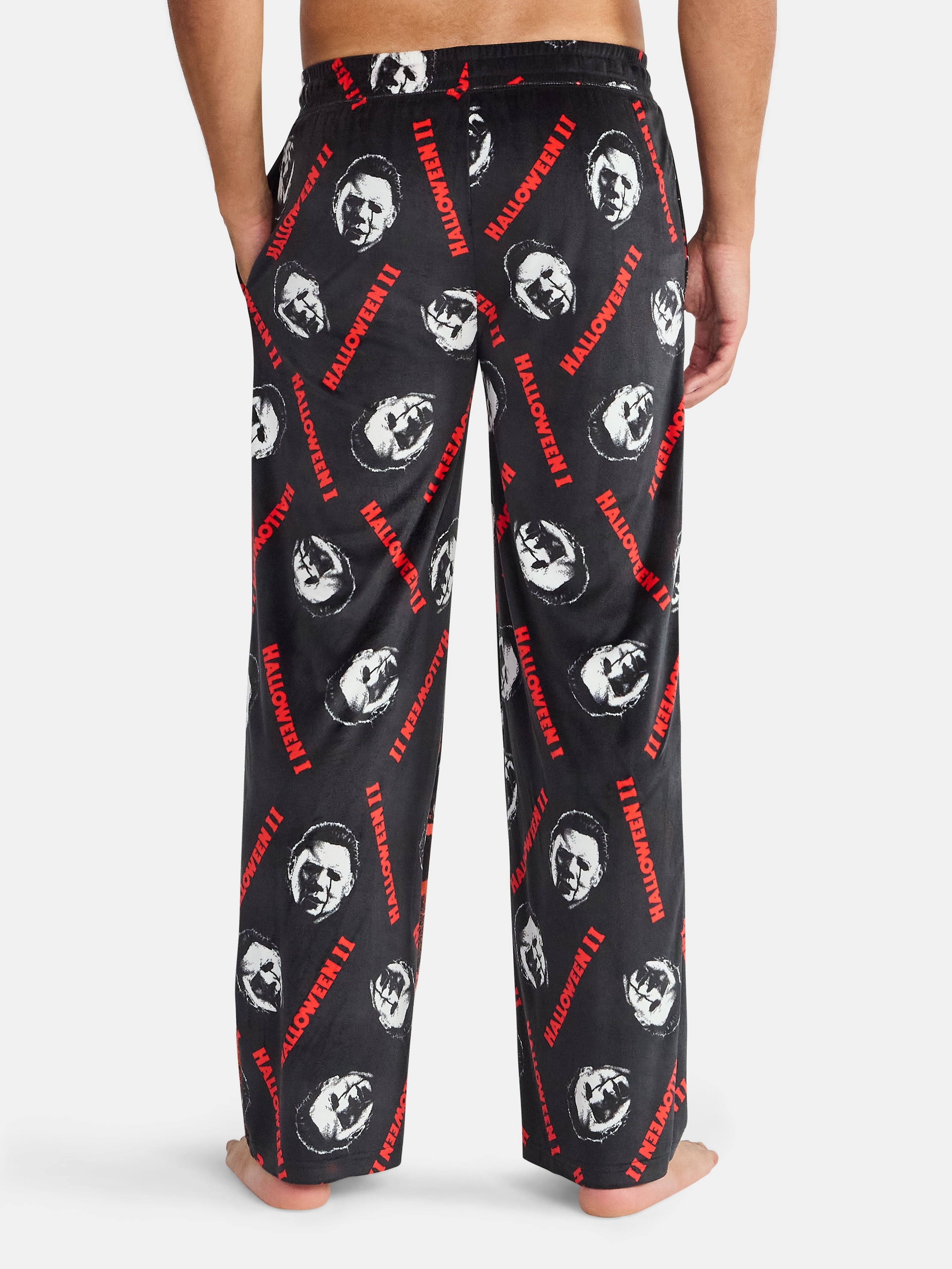 Halloween 2 Men's and Big Men's Split Leg Graphic Pants, Sizes S-2XL