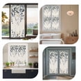 thumbnail image 7 of Blue Grey Eucalyptus Window Privacy Film, Farmhouse Weeping Leaves on Linen Static Cling UV Sun Blocking Heat Control Window Tint Day and Night, Non-Adhesive One Way Privacy Cover 17.7''x78.7'', 7 of 7