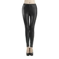 thumbnail image 2 of Mightlink Womens Sexy Leather Leggings, PU High Waist Butt Lifting Pleather Pants, Stretchy Faux Leather Tights Push Up, 2 of 8