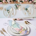 thumbnail image 3 of Easter Cloth Napkins, Spring Rabbit Ear Eggs Floral Butterfly Wooden Washable and Reusable Dinner Napkins Set of 6, Table Napkin for Kitchen Party Birthday Wedding Hotel Housewarming 20"x20", 3 of 9