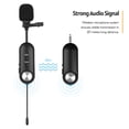 thumbnail image 3 of Micrófono Andoer Wireless Lavalier Lapel Mic Sistema de micrófono de clip recargable con conducción de ruido 20 metros de larga distancia de trabajo Compatible con teléfonos y cámaras para grabación d Andoer Micrófono, 3 of 7
