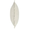 thumbnail image 3 of Pixie 22 x 22 Square Soft Fabric Accent Throw Pillow Flange Edges Cream- Saltoro Sherpi, 3 of 5