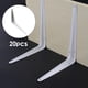 thumbnail image 1 of 20 piezas de metal, ángulo de pared, coner, soportes flotantes para estantes, soporte de soporte para estantería de esquina, incluidos tornillos 3x4 pulgadas, 1 of 7