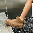 thumbnail image 7 of Women’s Flat Heel Waterproof PVC Ankle Rain Boots, Non-Slip Slip On Short Rubber Footwear for Garden, Kitchen & Outdoor Working Khaki 8, 7 of 7