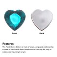 thumbnail image 4 of Uxcell 20Pcs Acrylic Flat Back Rhinestones 30mm/1.2 inch Heart Artificial Gemstone for Crafts Jewelry Making Water Blue, 4 of 7