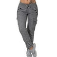 thumbnail image 1 of Pantalones de chándal para mujer con bolsillos Pantalones deportivos de entrenamiento Pantalones casuales, 1 of 3