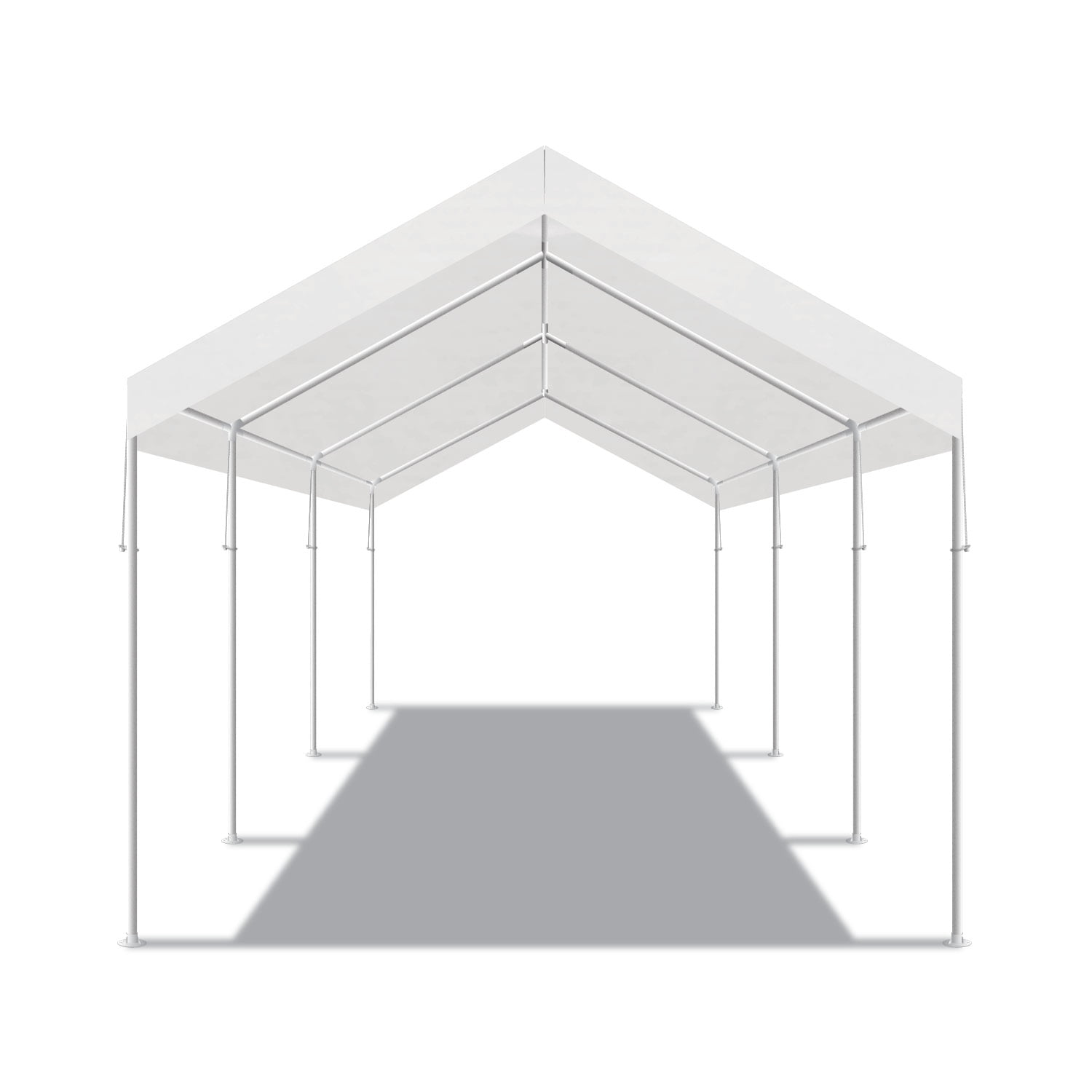 King Canopy Universal Canopy 12' x 20' , 1 3/8-Inch Powder Coated Steel Frame, 8 Leg, White