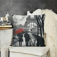 thumbnail image 2 of YINGXI Throw Pillow Covers Oil Painting Paris European City Landscape France Eiffel Tower Decor Linen Pillow Cases Home Decorative Square Pillowcases 18x18in, 2 of 5