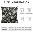 thumbnail image 5 of JEUXUS Black Brown Daisy Floral Block Print Pillow Covers Decorative Square Pillow Cases Farmhouse Home Decor Throw Pillows For Sofa Couch Cushion Outdoor, 5 of 5