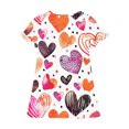 thumbnail image 3 of RXIRUCGD 2025 Vêtements d'Été pour Enfants 3-12 Ans Mode pour Enfants Pyjama Imprimé de Rêve Nuisette Mi-Mollet, 3 of 4