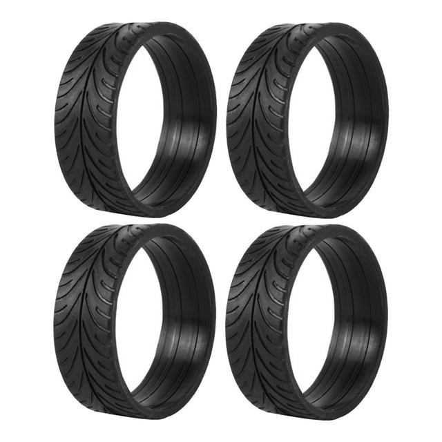 TISHITA Lot de 4 Jantes Accessoires Moyeux de Roue Pneus pour RC Pneus Haute Vitesse