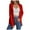 Red, variant on idosla Cardigan Sweaters for Women Lightweight Open Front Tops Blouse Long Sleeve Button Down Knit Fall Trendy 2025 Coat (Red, L)