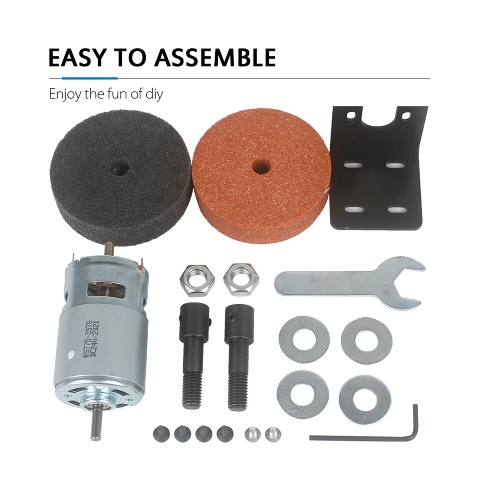 Grinding Wheel Edge Sharpener Machine Electric Emery Banogni Bench Grinder Polisher DIY Jade Jewelry Dental Bench Sanding Tools ,Easy to Use