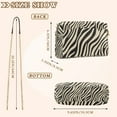 thumbnail image 4 of FORMRS Women Crossbody Purse with Chain Strap Vegan Leather Shoulder Handbag, Black Lines, 4 of 7