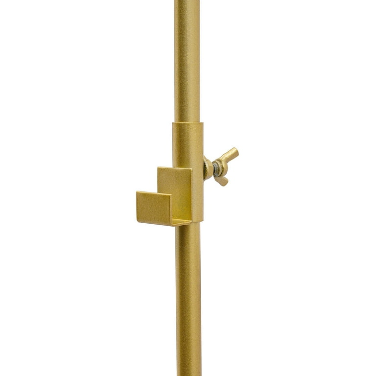 Bards style 935b 7 inch tall matte gold metal easel