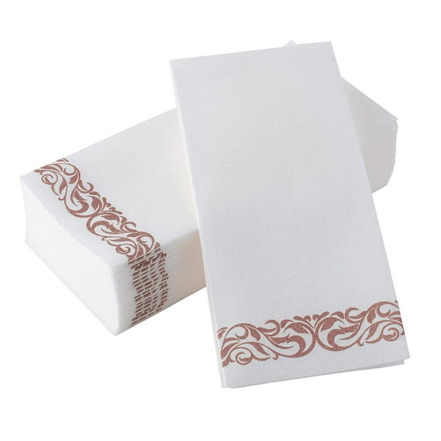 50 toals de mano desechables, servilletas suaves absorbentes duraderas para primera , para , cocina, de cumpleaños perfecl Papel Desechable